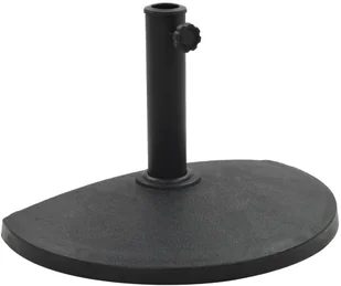 vidaXL Podstawa pod parasol ogrodowy, półokrągła, żywica, 9 kg, czarna - Pozostałe meble ogrodowe - miniaturka - grafika 3