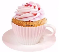 Formy do ciast - FOREMKI FILIŻANKI -4szt do muffinek deserów różowe - miniaturka - grafika 1