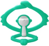 Gryzaki dla dzieci - Mombella MIĘTOWA MAŁPKA silikonowy gryzak Mombella MO P8081-1 - miniaturka - grafika 1