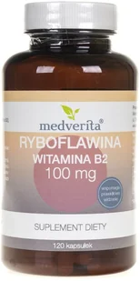 Medverita Medverita, Ryboflawina Witamina B2, 120 kapsułek - Witaminy i minerały dla sportowców - miniaturka - grafika 2