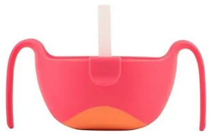 B.Box Miseczka ze słomką 12m+ : Kolor - Różowy - Miseczki i talerzyki dla dzieci - miniaturka - grafika 2
