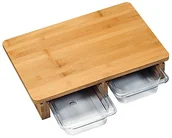 Pozostałe akcesoria kuchenne - Kesper 58353 deska do krojenia z uchwytami na ścinki z tworzywa sztucznego/deska do krojenia/deska do krojenia z drewna (58353 13) - miniaturka - grafika 1