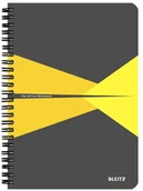 Szkolne artykuły papiernicze - Leitz Kołonotatnik Office A5 PP, w linie - szaro-żółty 44990015 - miniaturka - grafika 1
