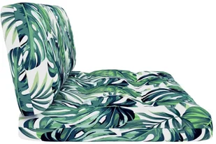 vidaXL Poduszki na sofę z palet, 2 szt., wzór w liście - Poduszki ogrodowe - miniaturka - grafika 5