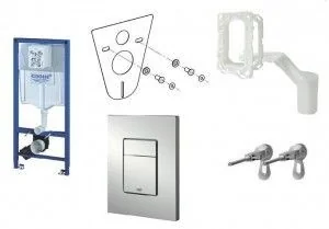 Grohe Rapid 5w1 zestaw podtynkowy przycisk chrom mat 39449000 39449000 - Stelaże i zestawy podtynkowe do WC Grohe Rapid 5w1 zestaw podtynkowy przycisk chrom mat 39449000 39449000 - Stelaże i zestawy podtynkowe do WC - miniaturka - grafika 1