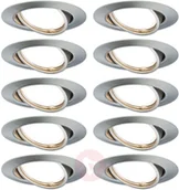 Oprawy, klosze i abażury - Paulmann Base spot wpuszczany zestaw 10szt. żelazo - miniaturka - grafika 1