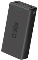 Powerbanki - SBS Powerbank Pocket Fast Charge 20000 mAh Czarny - miniaturka - grafika 1