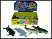 Figurki dla dzieci - Hipo Zwierzęta gumowe morskie z groszkiem 4wz 20cm p12 cena za 1szt - miniaturka - grafika 1