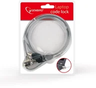 Zabezpieczenia do laptopów - Gembird Linka zabezpieczająca Kabelschloss für Notebooks mit Metallschloss LK-K-01 - miniaturka - grafika 1