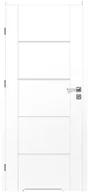 Drzwi wewnętrzne - Voster Skrzydło drzwiowe z podcięciem wentylacyjnym Nox Białe 70 Lewe - miniaturka - grafika 1