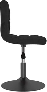vidaXL Lumarko Obrotowe krzesła stołowe, 4 szt., czarne, obite aksamitem 3087478 - Krzesła - miniaturka - grafika 4