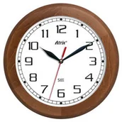 Zegary - Atrix Zegar ścienny drewniany Super Cichy /rondo ATW301SS - miniaturka - grafika 1