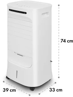 Klarstein Iceberg Breeze, chłodnica powietrza 2 w 1, 65 W, 283 m3/h, zbiornik 10 l, 2 wkłady lodowe HTR7-IcebergBreeze W - Klimatory - miniaturka - grafika 2