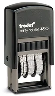 Datowniki - Trodat Printy 4810 datownik, ze słowną nazwa miesiąca, 3,8 mm, czarny 092399703815 - miniaturka - grafika 1