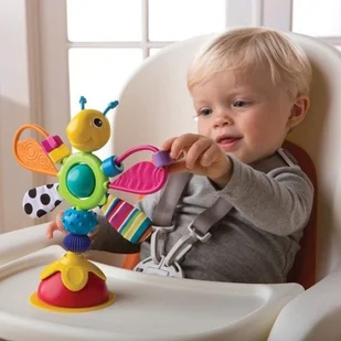 TOMY Lamaze Lamaze lc27243 Baby zabawka Freddie, który świetlik wielokolorowa wysokiej jakości hochstuhlsp ielzeug to połączenie grzechotka i greifling promuje władność dziecka od 6 miesięcy - Grzechotki dla dzieci - miniaturka - grafika 4