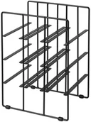 Stojaki na wino - Blomus Stojak na 9 butelek wina Pilare, czarny, 38x28x21,5 cm - miniaturka - grafika 1