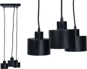Lampy sufitowe - LUMENIX Lampa sufitowa natynkowa z serii Retro & Loft: Loftinio (LW11) 3xE27 - Czarna LAMPA-LW011 - miniaturka - grafika 1