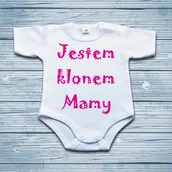Body dla niemowląt - Poczpol Jestem klonem mamy - body niemowlęce PRZPOC-7-1259 - miniaturka - grafika 1