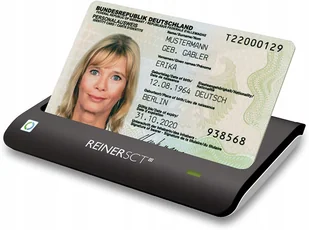 ReinerSCT Reiner SCT cyberJack RFID Basis nPA czytnik kart Smart Card Reader eID BSI z czytnikiem kart identyfikacyjnych RFID 2718500-100 - Czytniki kart pamięci - miniaturka - grafika 2