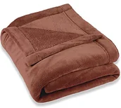Koce - CelinaTex Montreal koc z polaru, mikrowłókno, narzuta, pled, brązowy, 220 x 240 cm 5000098 - miniaturka - grafika 1