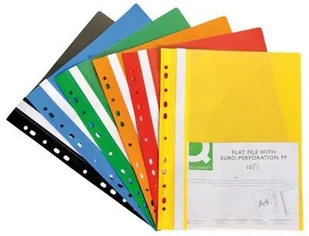 Q-Connect Skoroszyt , PP, A4, standard, wpinany, żółty KF15667 - Teczki i skoroszyty - miniaturka - grafika 3