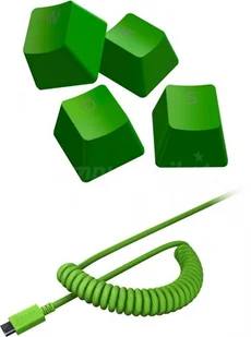 Razer PBT Keycap + Coiled Cable Upgrade Set Green RC21-01490700-R3M1 RC21-01490700-R3M1 - Tuning komputera - akcesoria - miniaturka - grafika 3