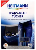 Środki do prania - Heitmann JEANS +BLAU TUCHER 10 SZT.- CHUSTECZKI FARBUJĄCE DO JEANSÓW - miniaturka - grafika 1