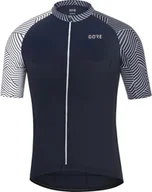 Koszulki rowerowe - Gore WEAR WEAR C5 Optiline Koszulka rowerowa z zamkiem błyskawicznym Mężczyźni, orbit blue/white XXL 2021 Koszulki kolarskie 100164AU0107 - miniaturka - grafika 1