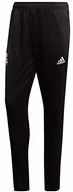 Spodnie sportowe męskie - Adidas Olympique Lyonnais spodnie treningowe męskie, czarne, białe, FR (rozmiar producenta: XL) CJ8585_Black, White_XL - miniaturka - grafika 1