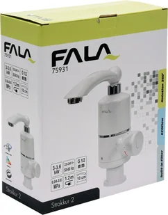 Fala PRZEPŁYWOWY PODGRZEWACZ WODY 3000W Z BATERIĄ UMYWALKOWĄ I WYLEWKĄ STROKKUR-2 75931 75931 - Baterie umywalkowe - miniaturka - grafika 3