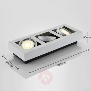 ARCCHIO Spot sufitowy LED Ronka, GU10, 3-pkt., biały - Lampy sufitowe - miniaturka - grafika 4