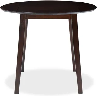 vidaXL Stół jadalniany ze składanym blatem, okrągły, MDF, brąz - Stoły - miniaturka - grafika 2