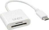 Czytniki kart pamięci - Lindy Czytnik USB 3.1 Type C SD/microSD Card Reader 43185 43185 - miniaturka - grafika 1