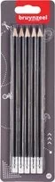 Ołówki drewniane HB, 5 sztuk, Bruynzeel - Kredki, ołówki, pastele i pisaki - miniaturka - grafika 4