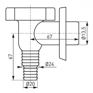 Ferro NOVASERVIS syfon pralkowy DN32, chrom 465.0 465,0 - Syfony - miniaturka - grafika 3