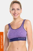 Biustonosze - Reebok Biustonosz sportowy Aida fioletowy - miniaturka - grafika 1