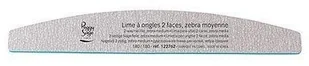 Peggy Sage 2-Way Nail File Zebra Medium Dwustronny pilnik do paznoki 180 180 Półksiężyc Zebra Peggy Sag - Pozostałe kosmetyki - miniaturka - grafika 2