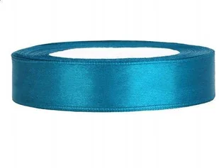 PartyDeco Tasiemka satynowa, turkusowa, 12 mm / 25 m TS12-083 - Gadżety dla niej i dla niego - miniaturka - grafika 2