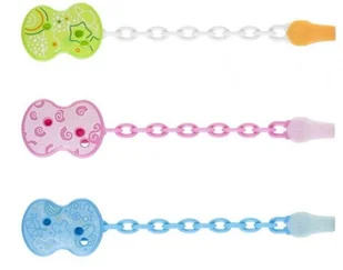 Chicco Łańcuszek Z Klipsem Do Smoczka Mix Różowy Niebieski Zielony - Akcesoria do smoczków - miniaturka - grafika 4