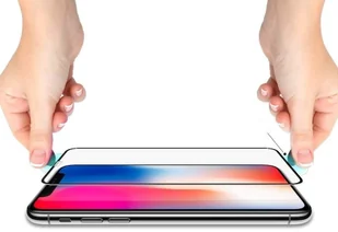 Spigen Szkło Glas.tR Slim FC Apple iPhone X Xs Czarne 4250X1 - Szkła hartowane na telefon - miniaturka - grafika 13