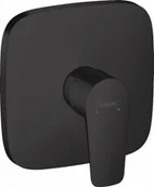 Baterie podtynkowe - Hansgrohe 71765670 Talis E Jednouchwytowa bateria prysznicowa montaż podtynkowy element zewnętrzny DN18 matowy czarny - miniaturka - grafika 1