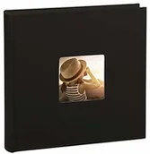 Albumy fotograficzne - Hama Jumbo album fotograficzny Fine Art (30 x 30 cm, 100 czarnych stron, 50 arkuszy, fotoksiążka z wycięciem na wsuwany obraz) album czarny 00002563 - miniaturka - grafika 1
