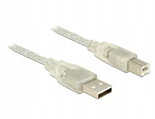 Delock Kabel USB AM-BM USB 2.0 5m przezroczysty KKDOKUBU0650 [6040101] - Kable USB - miniaturka - grafika 6