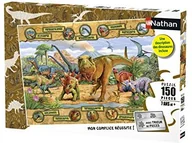 Puzzle - Nathan 86836 Puzzle rodzaje dinozaurówów 150-częściowy 86836 - miniaturka - grafika 1