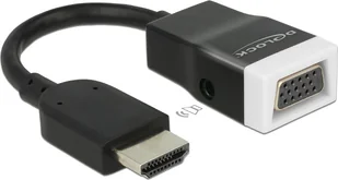 Delock Adapter AV HDMI męskie - D-Sub15 żeńskie +Audio 65587 - Adaptery i przejściówki - miniaturka - grafika 2