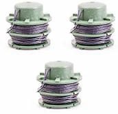 Akcesoria do elektronarzędzi - IKRA 15132447-3 zapasowe szpule (DA-C1) zestaw 3 szpulek żyłki do podkaszarki IAT 40-3025 - miniaturka - grafika 1