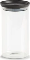 Pojemniki kuchenne - Zeller Słoik do przechowywania z plastikową pokrywką 950 ml czarny 10,3x18,6cm cm 19577 - miniaturka - grafika 1