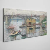 Obrazy i zdjęcia - PL Coloray Obraz na Płótnie Most na Argenteuil Monet 120x60cm - miniaturka - grafika 1