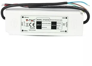 v-tac Zasilacz LED V-TAC 150W 12V 12.5A IP67 Hermetyczny Filtr EMI VT-22155 - Zasilacze i transformatory - miniaturka - grafika 3