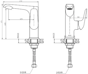 Laveo Alea BLE625D - Baterie umywalkowe - miniaturka - grafika 2